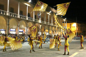 Sbandieratori Faenza Rione Giallo grande squadra